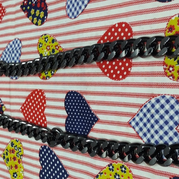 Glossy Black Chain Purse Strap 41" Long x 3/4" Wide #GBS-1 - Picture 6 of 7